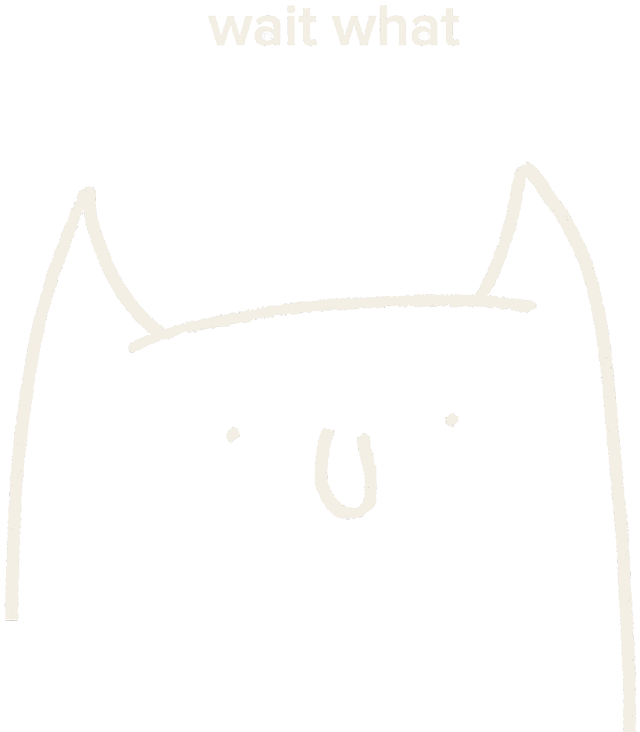 Stunned cat face saying wait what